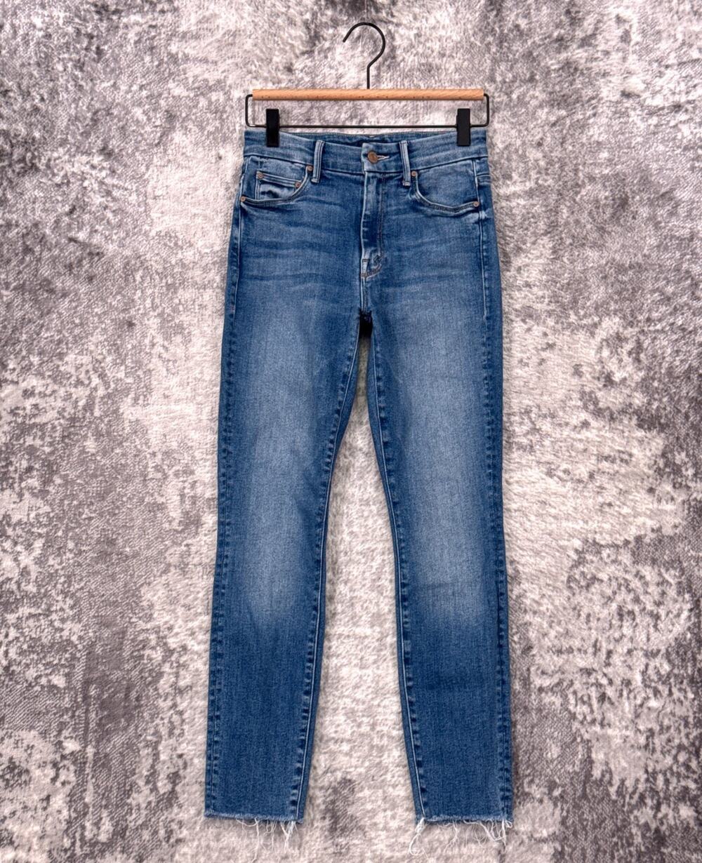 Mother Jeans 24 Womens High Waisted Looker Ankle Fray Denim